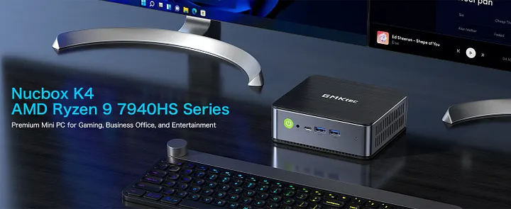 AMD Ryzen 9 7940HS Mini PC--NucBox K4