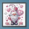 >SALE<5D DIY Partial Special Shaped Drill Diamond Painting Heart Gnome Decor 30x30cm