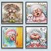 (US Local)4Pack Granny-Special Shaped Diamond Painting Kit(30x30cm)