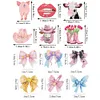 12PCS DIY Diamond Art Refrigerator Sticker Kits for Home Decor (Bow Tie)
