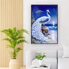 (Big Size) White Peacock - 11CT Stamped Cross Stitch 40*65cm/15.75*25.59in