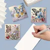 6pcs DIY Butterfly Diamond Art Greeting Cards 5D Rhinestone Arts Birthday Card