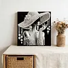 (30x30cm)DIY Pearl Painting Framed Beauty Handmade Pearl Material Art Kit Living Room Decor