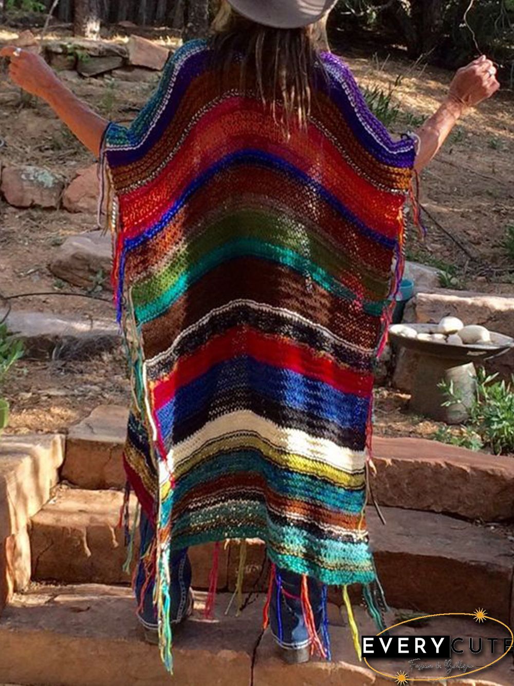 Tribal Stripes Casual Outerwear