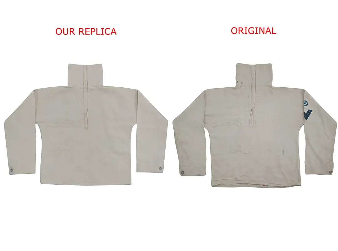   Kriegsmarine German Off-White HBT EM Work Jacket German-Uniform