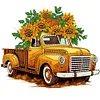 (Multi-Style)Sunflower Vintage Car-Partial Special Shaped Diamond Painting 30*30CM