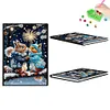 (US Local)50-Page A5 Hamster Diamond Painting Notebook for Adult Holiday Birthday Gift