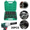 15pcs Electric Wrench Sleeve Head with Portable Storage Case 8-32mm Black Finish