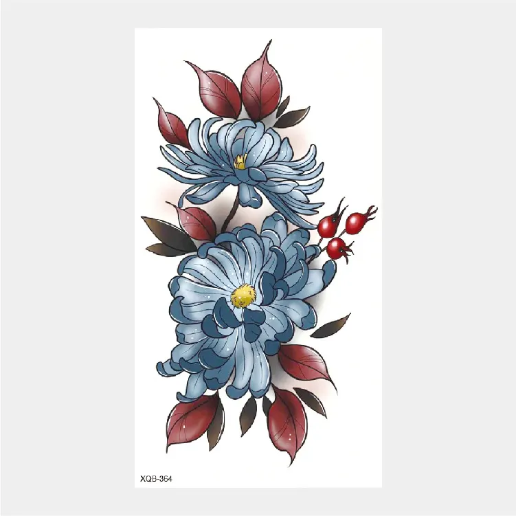 Sdrawing Temporary Tattoo Stickers Animal Tiger Lion Wolf Head Domineering Half Arm Big Picture Water Transfer Tatto Sticker
