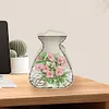 (US Local)Acrylic Wooden Flower Bag Shape Diamond Painting Piggy Bank Storage Box Kit