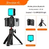 UURIG Smartphone Camera Shutter Remote Handle Grip with Detachable Wireless Remote Control,Three-Speed Adjustable Fill Light for iPhone Samsung Google OnePlus Phones Video/Photo Shooting