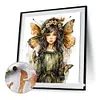 Flowers Butterfly Girl-Paint by Numbers Acrylic Paintingg 50*55CM(Watercolor)