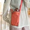 Crossbody Water Bottle Bag Adjustable Strap with Front Pocket for Hiking Camping