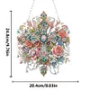 DIY Double Sided Special Shaped Gorgeous Cross Hanging Diamond Art Kits Decor