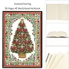 (US Local)Christmas Tree Special Shaped Diamond Painting Journal Notebook for Adults