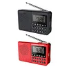FM AM SW Stereo Radio Speaker 2 Antenna 2.1 Channel Full Band MP3 Player (Red)