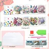 8Pcs Butterfly Diamond Painting Greeting Card Diamond Drawing Card for Friends