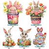  5D DIY Special Shape Diamond Painting Desk Ornament Easter Egg Bunny Gnome Decor Kit