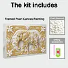 DIY Pearl Painting Elephant for Home Wall Decor with Frame(20x30cm)