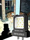 12V-72V LED Mini Pocket Work Light 2 Modes Repair Lighting Floodlight No Battery