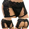 Men's Lace Panties Sexy Underwear Boxer Briefs Pouch Underwear Lingerie for Men Bikini Briefs Sissy Pouch Crossdress Panties