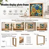 Butterfly DIY Special Shape Double sided Print Clear Diamond Art Kit Wooden Framed Diamond Painting Kit(20x20cm)