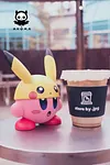 Small & Big Scale Beam & Pikachu Cosplay Kirby - Kirby Pokemon Resin Statue - Akuma Studio