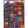 Colorful Cat - 11CT Stamped 3 Strands Cross Stitch 40*50cm/15.75*19.69in