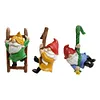3 Pcs Climbing Funny Gnome Garden Statue Art Resin Dwarf Sculpture Home Decor