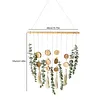 (Finished Product)Artificial Eucalyptus Wall Decor Fake Greenery Leaves Boho Wall Decor Imitation Eucalyptus Leaf Ornament for Bedroom Kitchen Dining Room Bathroom