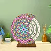 Diamond Painting Calendar Ornaments Wooden Rotating Calendar Desk Decor Kit