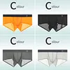 Ice Silk Seamless Transparent Ultra-Thin Boxer Briefs