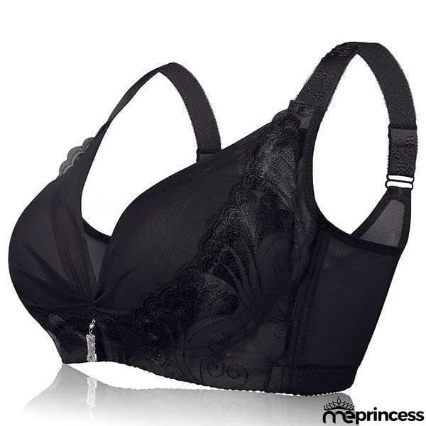 Women's Deep Plunge Wireless Soft Fibroin Bras - Light Orange