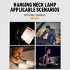 LED Neck Reading Light Flexible Book Light Adjustable Rechargeable Flashlight