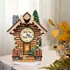 Diamond Painting Acrylic Bonfire House  Clock Ornament