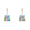 (US Local)PET Double Sided Special Shaped Easter Alphabet DIY Diamond Painting Keychain