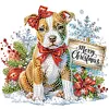 (US Local)6pack Xmas Dog-Special Shaped Diamond Painting Kit(30x30cm)