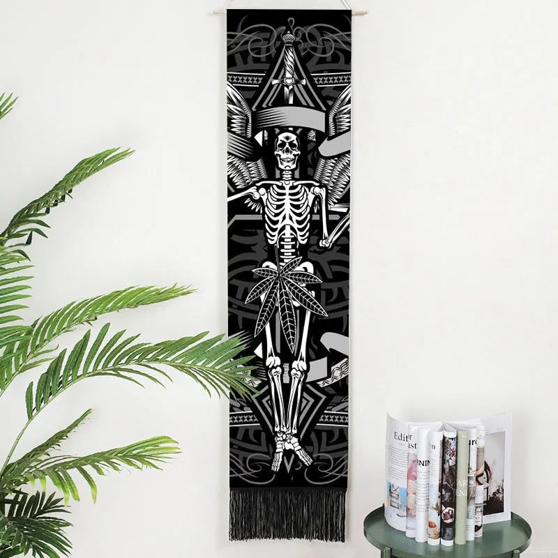 Lifelike Snake Wall Hanging Phase Tapestry Bohemia Tarot Tassel Tapestry Boho Mandala Art Tapestries For Bedroom Office Decor
