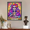 Diamond Painting -5D Full Round Drill Barber Skull(40x50cm)