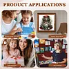 (US Local)Paint By Numbers Kit On Canvas DIY Oil Art Santa Claus Picture Home Decor40x40cm