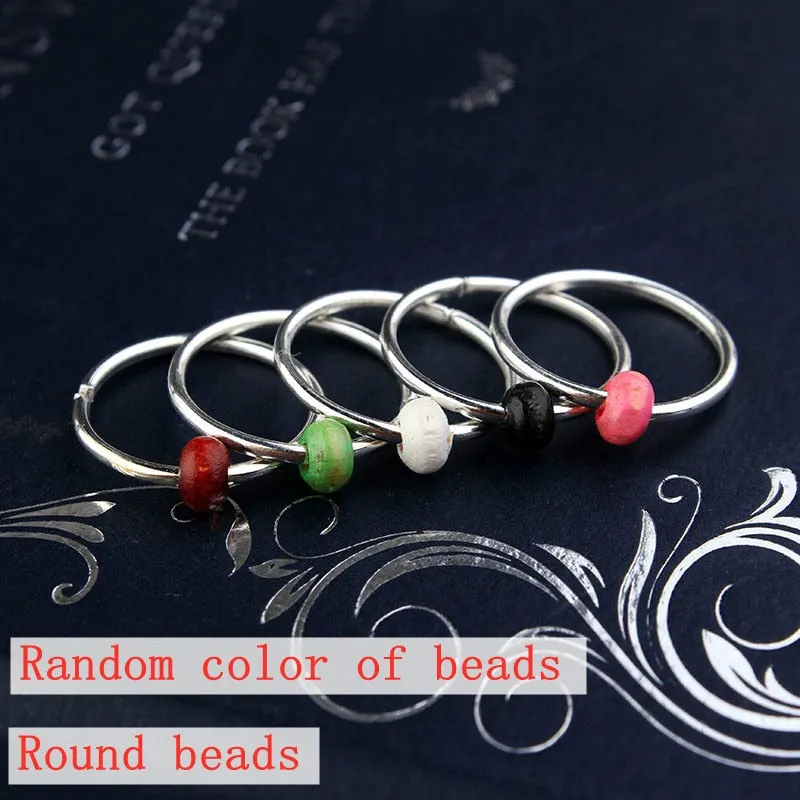 Hair Braid Coin Leaves Retro Colorful Beads Pendant Charms Rings Clip Headband for Pierced Hip-hop Braiders Leaves Accessories