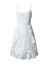 Floral-Print Falbala Cropped Spaghetti-Neck Bohemia Mini Dress