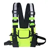 Reflective Vest Backpack Multi-Pocket Vest Bag Large Capacity Stylish Chest Bag