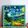 Starry Sky Scenery-11CT Stamped Cross Stitch 50*50cm/19.69*19.69in