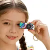 Thumb Camera with Long Battery Life Mini Camera Keychain Bag Charms with 1.47In IPS Screen 1440p 2K for Beginners Teens and Adults
