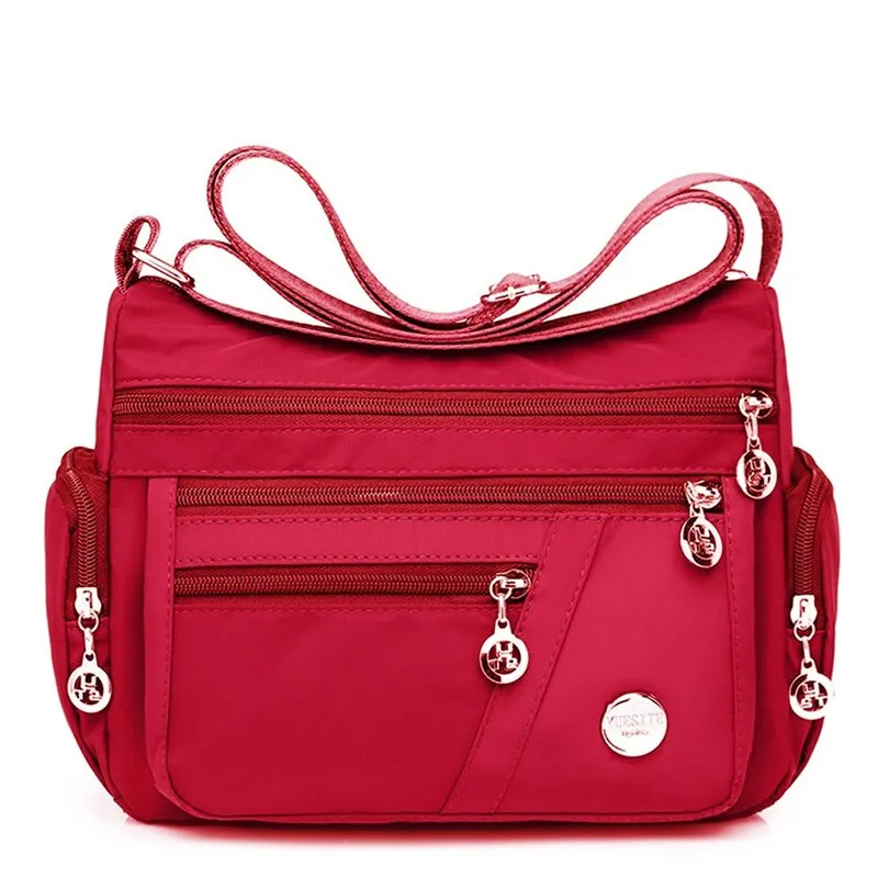 New Shoulder Messenger Bag Women Fashion Waterproof Nylon Oxford Crossbody Bag High Quality Messenger Handbags Travel Wallet