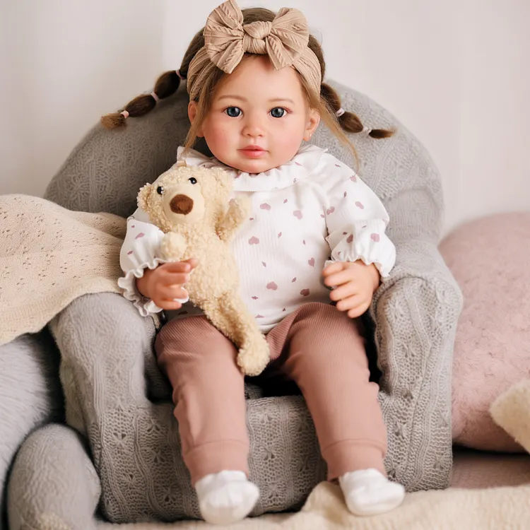 Babeside Smiling Reborn Baby Candy 22" Freckled Girl  Building Lovely Memories