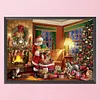 (Big Size)Santa Claus Counting Gifts - 11CT Stamped Cross Stitch - 60*45cm - Xmas