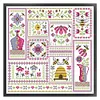 (Counted/Stamped) Bees In The Garden-14CT Cross Stitch 33*33cm/12.99*12.99in