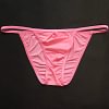 Men's Thongs Underwear Sexy Mini Thong Men Panties Low Waist T-Back Bikini Briefs Ultra Thin Underpants